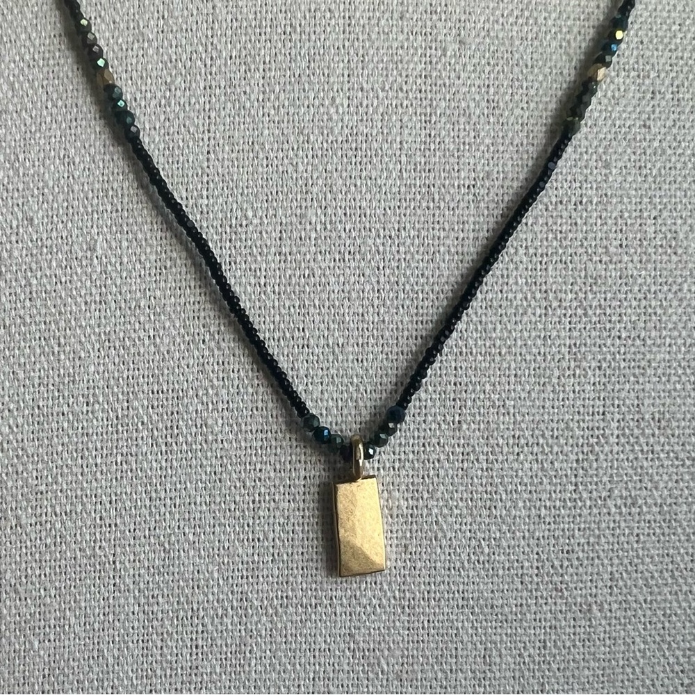 Debbie Fisher necklace with gold vermeil pendant - Picture 3 of 6